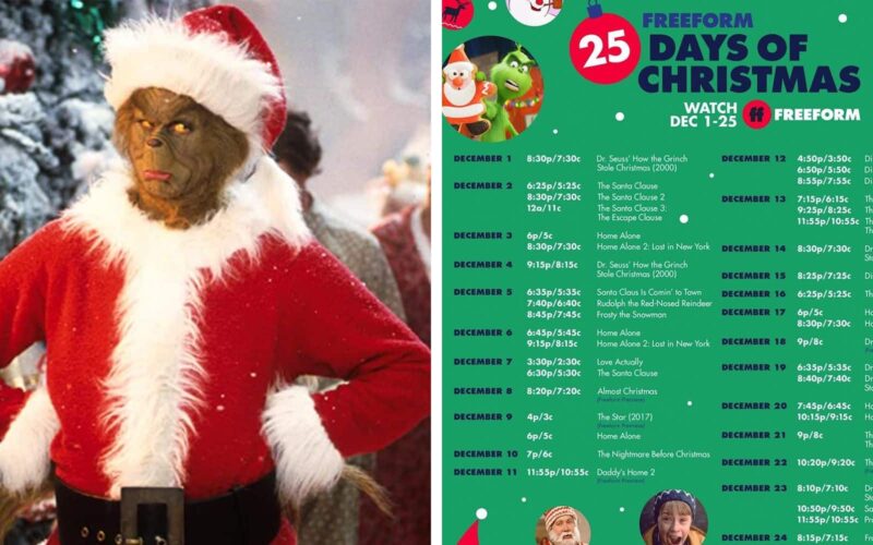Freeform Christmas Movies