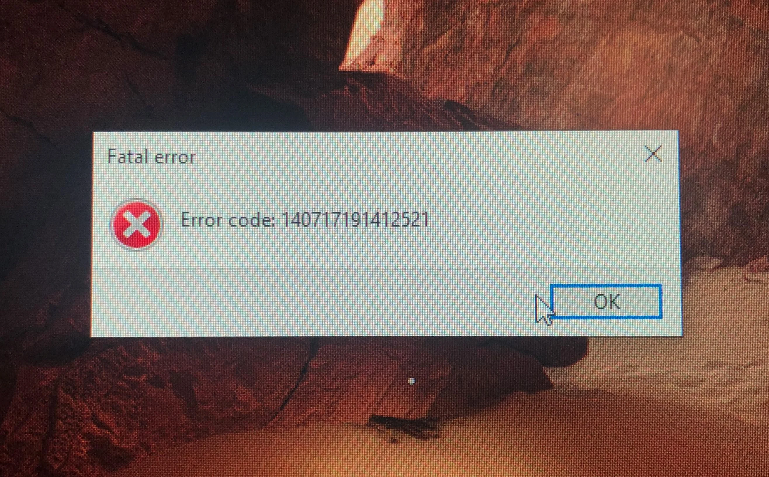 Video Game Error Codes